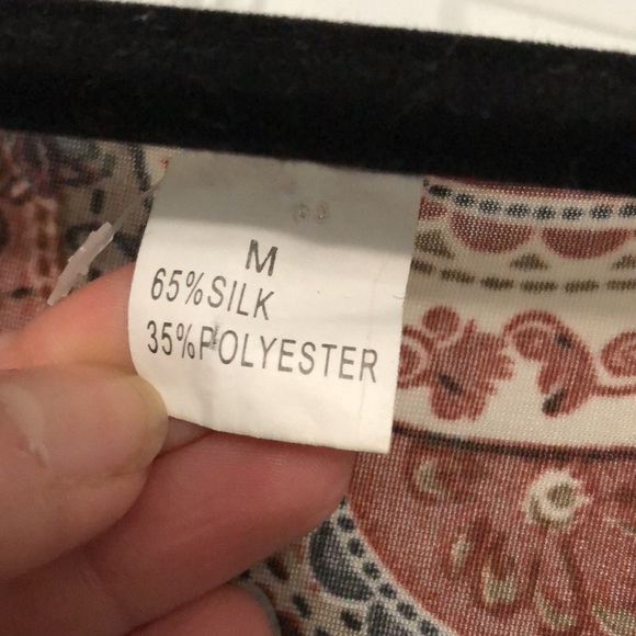 Silk Blend Animal Print Maxi Dress Size Medium - Picture 3 of 6